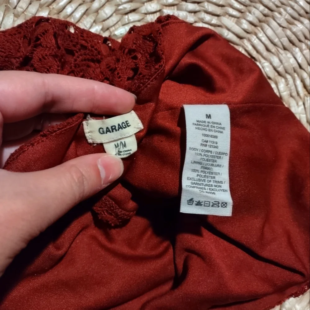 Garage Crotchet fabric lined Halter Top super boho vibes - Picture 2 of 4